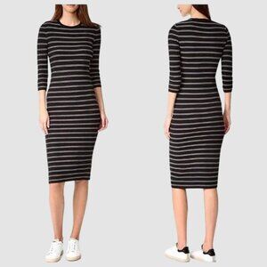 Theory Delissa B Dress sz M Striped Textured Knit Medium